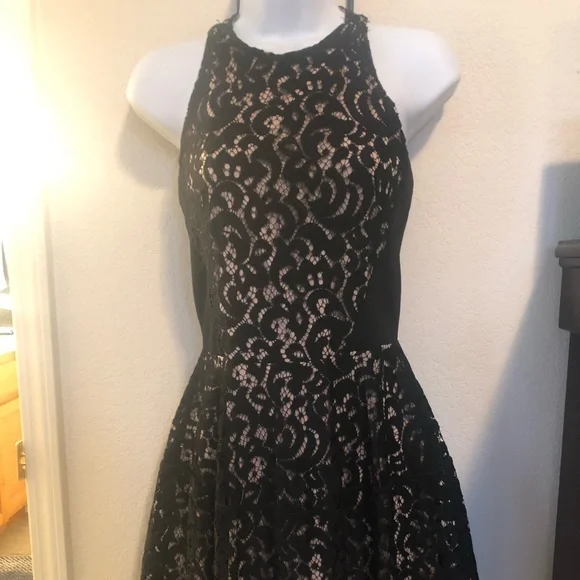 Black lace dress